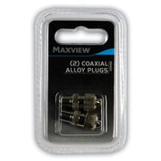 Maxview TV / FM Coaxial Alloy Plugs