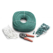 DIY kit: RJ45 tool 50xRJ45 connector 50xprotection boots 100m cable