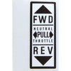 Label for Morse MT3 Control Head (Forward / Neutral / Reverse)  607201-6 - ChasNewensMarine