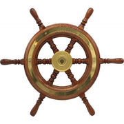 Drive Force Wooden Spoked Marine Steering Wheel (520mm)  610117