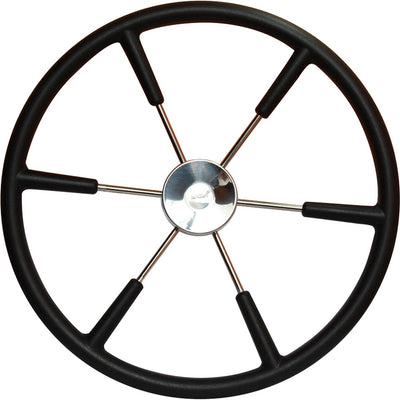 Vetus KS55Z Black Padded Marine Steering Wheel (550mm)  611250