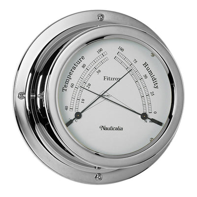 Chrome 'Fitzroy' Therm/hygro, Clock, Tide Clock or Barometer