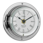 Chrome 'Clipper' Clock or Barometer