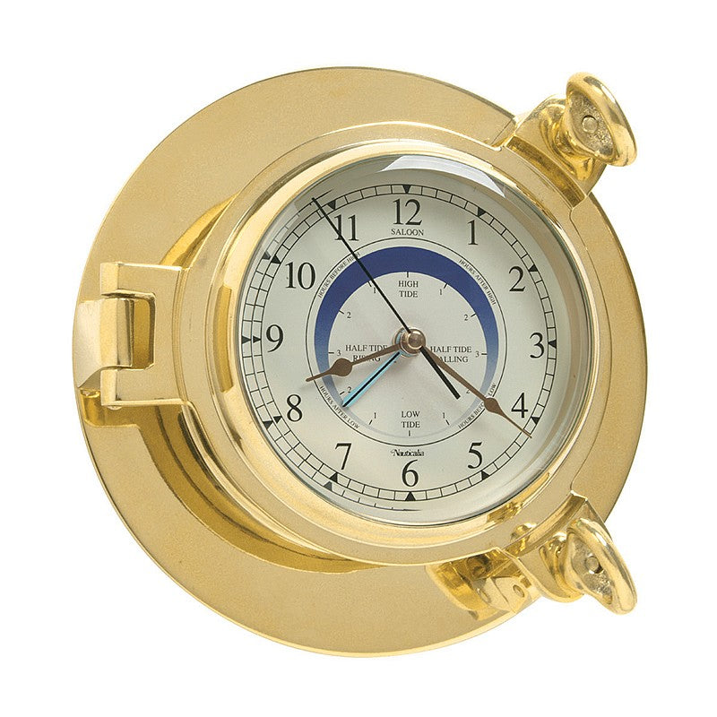Meridian Zero Large Porthole Clock & Barometer Set Brass 6