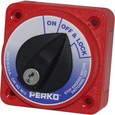 Perko Compact Battery Isolator 315A with Lock (12-32V)  714669