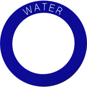 Water Filler Label (130mm OD / 93mm ID)  728171