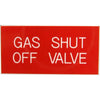 Gas Shut Off Valve Label (50mm x 25mm)  728309 - ChasNewensMarine