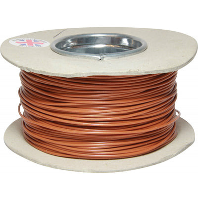 ASAP Electrical 1 Core 0.5mm² Brown Thin Wall Cable (100m)  734109-C