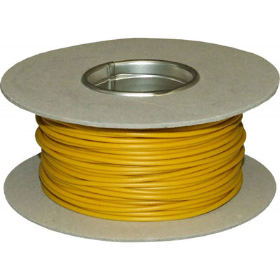 ASAP Electrical 1 Core 0.5mm² Yellow Thin Wall Cable (100m)  734109-M
