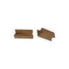 Eude Teak Pull For Door Or Drawer, Rectangular (Pair)