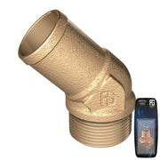 Brass 45 Hose Connector M 1/2"x19mm - Retail Pack