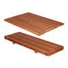 Eude Teak Tabletop Wing Caulked