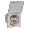 AG Flush Mounted Mains Inlet Socket White - ChasNewensMarine