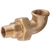 90° union M-F tapered seat with O-ring     Yellow brass
