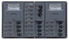 BEP 900-AC3-AM AC Circuit Breaker Panel with Analog Meters, 12SP 2DP AC230V Stainless Steel Horizonal