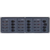 BEP 902NMH DC Circuit Breaker Panel, 12 Loads, Horizontal