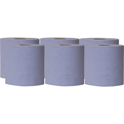 ASAP 2 Ply Blue Roll (150M / Pack of 6)  995121