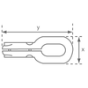 Allen Nylon Slide Hank sail HANK shackle with Screws