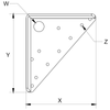 Allen 110 x 115mm Mainsail Headboard