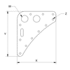 Allen 120 x 140mm Mainsail Headboard