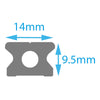 Allen 14mm Mini Track