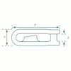 Allen Black Nylon Sail Shackle