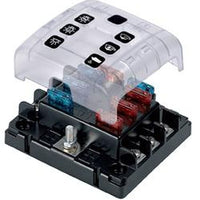 BEP ATC-6W ATC Six Way Fuse Holder and Screw Terminals with Cover and Link