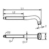 Blue Wave UNF Stainless Steel Threaded T Terminal