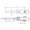 Blue Wave Hand Crimp Toggle Swage