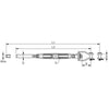 Blue Wave Hand Crimp Tension Fork & Swage Open Rigging Screw