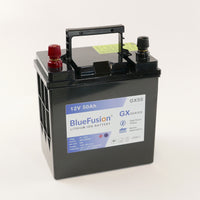 BlueFusion GX50 Lithium Ion Battery 50AH (12V, 630Wh, Max 60A Load), with Charger