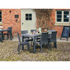 Canterbury Rattan Style Large Table Set with 6 Side Chairs