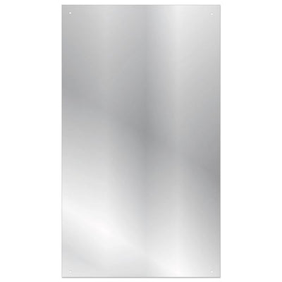 Rectangular Glass Mirror 255 x 355mm (Pre-Drilled, Fixings Supplied)
