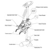 HASWING Cayman T, Transom Mount Electric Outboard Trolling Motor, Wireless Controller