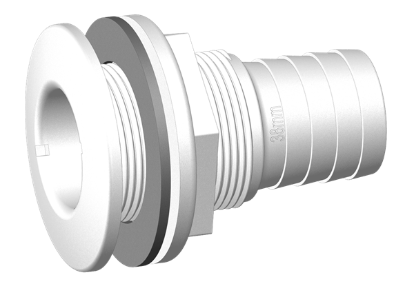 TruDesign Domed Skin Fittings with Hose Tail
