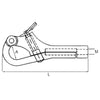 Proboat Stainless Steel Threaded Pelican Hooks