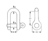 Proboat Standard Stainless Steel D Shackles