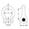 Proboat Standard Stainless Steel Allen Pin Bow Shackles