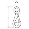 Proboat Stainless Steel Swivel Eye Boat Snaps