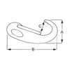 Proboat Stainless Steel Spring Snap Hooks