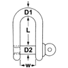 Proboat Load Rated Galvanised D Shackle