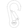 Proboat Standard Galvanised Carabiners with Eye