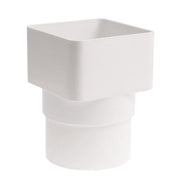 Polypipe Square Line Downpipe Adaptor White 65mm - 68mm