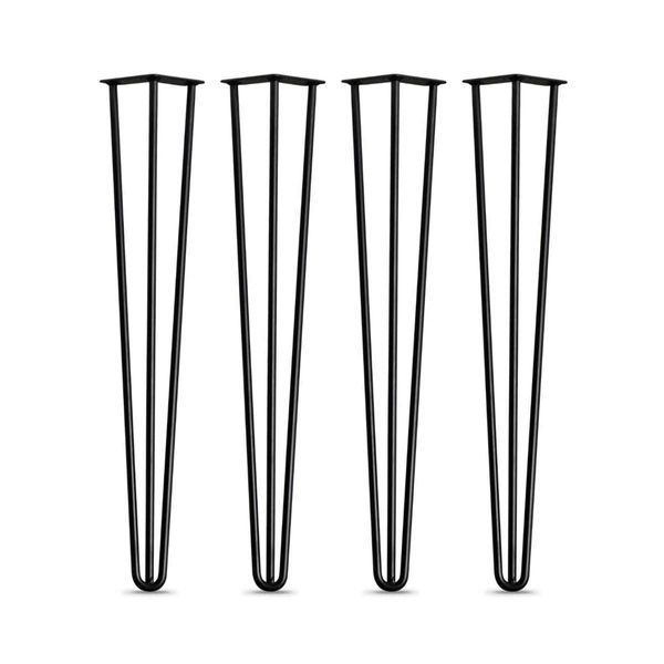 Heavy Duty Black Hairpin Legs 710mm Dining Height (Set of 4)