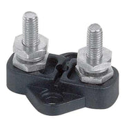 BEP IS-6MM-2 Insulated Distribution Stud, Dual 1/4" (Black)