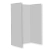 3 Sided Cubicle Wall 27" x 27" x 72" White