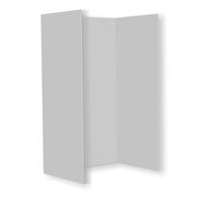 3 Sided Cubicle Wall 30" x 30" x 72" White