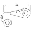 Kong Nickel Plated Bronze Fixed Eye Boat Snaps