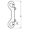 Kong Bronze Double Eye Snap Hooks