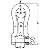 Kong Stainless Steel Chain Grip Shackle Locking Pin